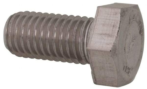 Value Collection - M12x1.75mm Metric Coarse, 25mm Length Under Head Hex Head Cap Screw - Fully Threaded, Grade 316 & Austenitic A4 Stainless Steel, Uncoated, 19mm Hex - Americas Industrial Supply