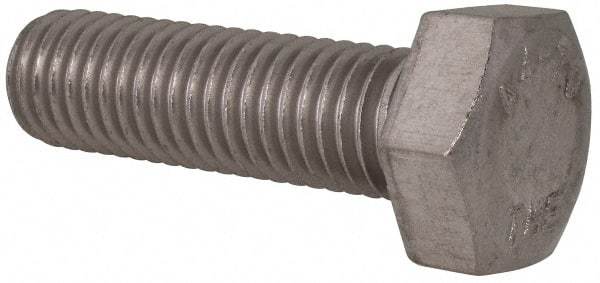 Value Collection - M12x1.75mm Metric Coarse, 40mm Length Under Head Hex Head Cap Screw - Fully Threaded, Grade 316 & Austenitic A4 Stainless Steel, Uncoated, 19mm Hex - Americas Industrial Supply