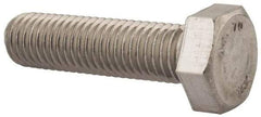 Value Collection - M12x1.75mm Metric Coarse, 45mm Length Under Head Hex Head Cap Screw - Fully Threaded, Grade 316 & Austenitic A4 Stainless Steel, Uncoated, 19mm Hex - Americas Industrial Supply