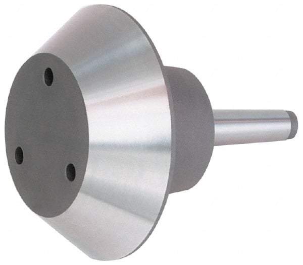 Bison - 4MT Taper, Steel Lathe Pipe Head Point - 7.97" OAL, 3,500 Max RPM, Compatible with Live Centers - Americas Industrial Supply