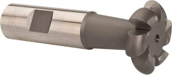 Value Collection - 3/16" Radius, 3/8" Circle Diam, 1-3/8" Cutter Diam, Shank Connection, Convex Radius Cutter - 3/4" Shank Diam, 3-1/2" OAL, High Speed Steel, Uncoated, 6 Teeth, Weldon Flat - Americas Industrial Supply