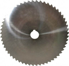 Value Collection - 10" Diam x 3/16" Blade Thickness x 1-1/4" Arbor Hole Diam, 56 Tooth Slitting and Slotting Saw - Arbor Connection, Right Hand, Uncoated, High Speed Steel, Concave Ground, Contains Keyway - Americas Industrial Supply