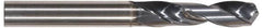 Tungaloy - 3/8" 130° Spiral Flute Solid Carbide Screw Machine Drill Bit - TiAlN Finish, Right Hand Cut, 1.692" Flute Length, 3.503" OAL, Standard Point, Straight Shank - Americas Industrial Supply