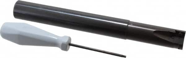 Tungaloy - 1" Cut Diam, 0.452" Max Depth of Cut, 1" Shank Diam, 8-3/4" OAL, Indexable Square Shoulder Centercutting End Mill - XXMU 12 Inserts, Cylindrical Shank, 90° Lead Angle, Series Jetmill Multi X - Americas Industrial Supply