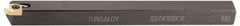 Tungaloy - JSEG, External, Right Hand, Indexable Grooving Tool Holder - J10E Insert Compatibility, 12mm Shank Height, 12mm Shank Width, 125mm OAL - Americas Industrial Supply