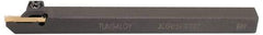 Tungaloy - JCGWS, Right Hand Cut, 0.787" Max Workpc Diam, JCGN 200F Insert, Indexable Cutoff Toolholder - 10mm Max Depth of Cut, 0.472" Shank Width, 0.472" Shank Height, 4.92" OAL - Americas Industrial Supply