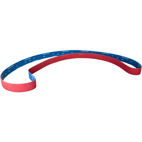 2 × 132″ SG Cloth Narrow Backstand Belt 80 Grit R981 Ceramic Alumina - Americas Industrial Supply