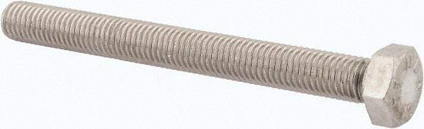 Value Collection - M12x1.75mm Metric Coarse, 120mm Length Under Head Hex Head Cap Screw - Fully Threaded, Grade 316 & Austenitic A4 Stainless Steel, Uncoated, 19mm Hex - Americas Industrial Supply
