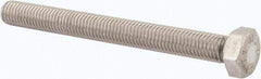 Value Collection - M12x1.75mm Metric Coarse, 120mm Length Under Head Hex Head Cap Screw - Fully Threaded, Grade 316 & Austenitic A4 Stainless Steel, Uncoated, 19mm Hex - Americas Industrial Supply