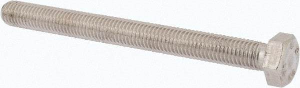 Value Collection - M12x1.75mm Metric Coarse, 130mm Length Under Head Hex Head Cap Screw - Fully Threaded, Grade 316 & Austenitic A4 Stainless Steel, Uncoated, 19mm Hex - Americas Industrial Supply