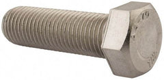 Value Collection - M22x2.50mm Metric Coarse, 70mm Length Under Head Hex Head Cap Screw - Fully Threaded, Grade 316 & Austenitic A4 Stainless Steel, Uncoated, 34mm Hex - Americas Industrial Supply