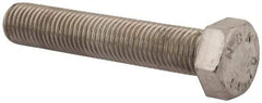 Value Collection - M24x3.00mm Metric Coarse, 130mm Length Under Head Hex Head Cap Screw - Fully Threaded, Grade 316 & Austenitic A4 Stainless Steel, Uncoated, 36mm Hex - Americas Industrial Supply