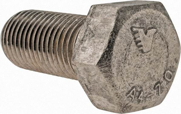 Value Collection - M27x3.00mm Metric Coarse, 60mm Length Under Head Hex Head Cap Screw - Fully Threaded, Grade 316 & Austenitic A4 Stainless Steel, Uncoated, 41mm Hex - Americas Industrial Supply