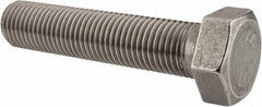 Value Collection - M30x3.50mm Metric Coarse, 140mm Length Under Head Hex Head Cap Screw - Fully Threaded, Grade 316 & Austenitic A4 Stainless Steel, Uncoated, 46mm Hex - Americas Industrial Supply