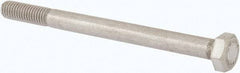Value Collection - M8x1.25mm Metric Coarse, 100mm Length Under Head Hex Head Cap Screw - Partially Threaded, Grade 316 & Austenitic A4 Stainless Steel, Uncoated, 13mm Hex - Americas Industrial Supply