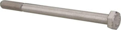 Value Collection - M8x1.25mm Metric Coarse, 110mm Length Under Head Hex Head Cap Screw - Partially Threaded, Grade 316 & Austenitic A4 Stainless Steel, Uncoated, 13mm Hex - Americas Industrial Supply
