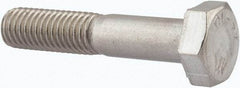 Value Collection - M10x1.50mm Metric Coarse, 50mm Length Under Head Hex Head Cap Screw - Partially Threaded, Grade 316 & Austenitic A4 Stainless Steel, Uncoated, 17mm Hex - Americas Industrial Supply