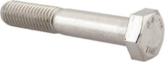 Value Collection - M12x1.75mm Metric Coarse, 70mm Length Under Head Hex Head Cap Screw - Partially Threaded, Grade 316 & Austenitic A4 Stainless Steel, Uncoated, 19mm Hex - Americas Industrial Supply