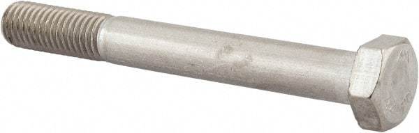 Value Collection - M12x1.75mm Metric Coarse, 100mm Length Under Head Hex Head Cap Screw - Partially Threaded, Grade 316 & Austenitic A4 Stainless Steel, Uncoated, 19mm Hex - Americas Industrial Supply