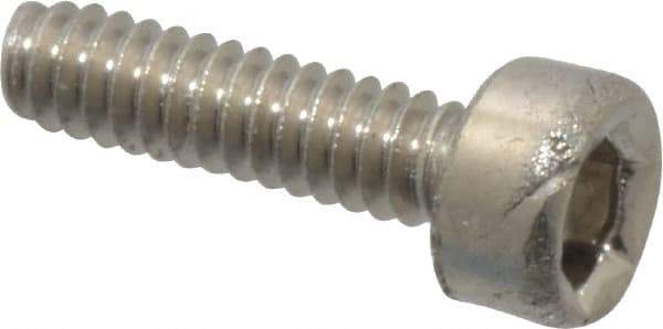 Value Collection - M1.6x0.35 Metric Coarse Hex Socket Drive, Socket Cap Screw - Grade 18-8 & Austenitic A2 Stainless Steel, Uncoated, Fully Threaded, 6mm Length Under Head - Americas Industrial Supply