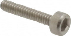 Value Collection - M1.6x0.35 Metric Coarse Hex Socket Drive, Socket Cap Screw - Grade 18-8 & Austenitic A2 Stainless Steel, Uncoated, Fully Threaded, 8mm Length Under Head - Americas Industrial Supply