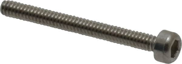 Value Collection - M1.6x0.35 Metric Coarse Hex Socket Drive, Socket Cap Screw - Grade 18-8 & Austenitic A2 Stainless Steel, Uncoated, Partially Threaded, 16mm Length Under Head - Americas Industrial Supply