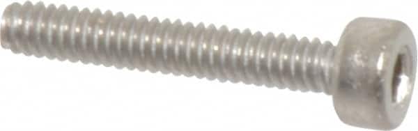 Value Collection - M2x0.40 Metric Coarse Hex Socket Drive, Socket Cap Screw - Grade 18-8 & Austenitic A2 Stainless Steel, Uncoated, Fully Threaded, 12mm Length Under Head - Americas Industrial Supply