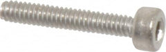 Value Collection - M2x0.40 Metric Coarse Hex Socket Drive, Socket Cap Screw - Grade 18-8 & Austenitic A2 Stainless Steel, Uncoated, Fully Threaded, 12mm Length Under Head - Americas Industrial Supply