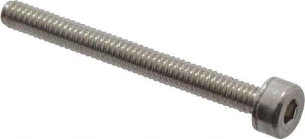Value Collection - M2x0.40 Metric Coarse Hex Socket Drive, Socket Cap Screw - Grade 18-8 & Austenitic A2 Stainless Steel, Uncoated, Partially Threaded, 20mm Length Under Head - Americas Industrial Supply