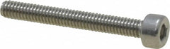 Value Collection - M2.5x0.45 Metric Coarse Hex Socket Drive, Socket Cap Screw - Grade 18-8 & Austenitic A2 Stainless Steel, Uncoated, Partially Threaded, 20mm Length Under Head - Americas Industrial Supply