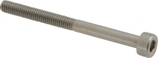 Value Collection - M3x0.50 Metric Coarse Hex Socket Drive, Socket Cap Screw - Grade 18-8 & Austenitic A2 Stainless Steel, Uncoated, Partially Threaded, 35mm Length Under Head - Americas Industrial Supply