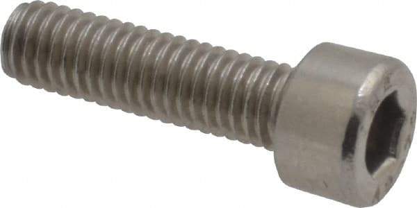 Value Collection - M5x0.80 Metric Coarse Hex Socket Drive, Socket Cap Screw - Grade 18-8 & Austenitic A2 Stainless Steel, Uncoated, Fully Threaded, 18mm Length Under Head - Americas Industrial Supply