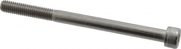 Value Collection - M6x1.00 Metric Coarse Hex Socket Drive, Socket Cap Screw - Grade 18-8 & Austenitic A2 Stainless Steel, Uncoated, Partially Threaded, 80mm Length Under Head - Americas Industrial Supply