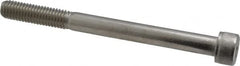 Value Collection - M8x1.25 Metric Coarse Hex Socket Drive, Socket Cap Screw - Grade 18-8 & Austenitic A2 Stainless Steel, Uncoated, Partially Threaded, 90mm Length Under Head - Americas Industrial Supply