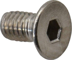 Value Collection - M2.5x0.45 Metric Coarse Hex Socket Drive, 90° Flat Screw - Grade 18-8 & Austenitic A2 Stainless Steel, Fully Threaded, 5mm OAL - Americas Industrial Supply