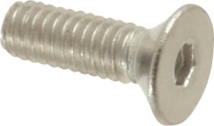 Value Collection - M2.5x0.45 Metric Coarse Hex Socket Drive, 90° Flat Screw - Grade 18-8 & Austenitic A2 Stainless Steel, Fully Threaded, 8mm OAL - Americas Industrial Supply