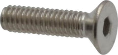 Value Collection - M2.5x0.45 Metric Coarse Hex Socket Drive, 90° Flat Screw - Grade 18-8 & Austenitic A2 Stainless Steel, Fully Threaded, 10mm OAL - Americas Industrial Supply