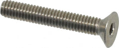 Value Collection - M4x0.70 Metric Coarse Hex Socket Drive, 90° Flat Screw - Grade 18-8 & Austenitic A2 Stainless Steel, Partially Threaded, 25mm OAL - Americas Industrial Supply