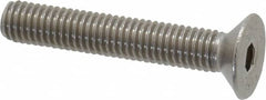Value Collection - M5x0.80 Metric Coarse Hex Socket Drive, 90° Flat Screw - Grade 18-8 & Austenitic A2 Stainless Steel, Partially Threaded, 30mm OAL - Americas Industrial Supply