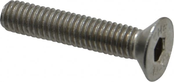 Value Collection - M6x1.00 Metric Coarse Hex Socket Drive, 90° Flat Screw - Grade 18-8 & Austenitic A2 Stainless Steel, Fully Threaded, 30mm OAL - Americas Industrial Supply