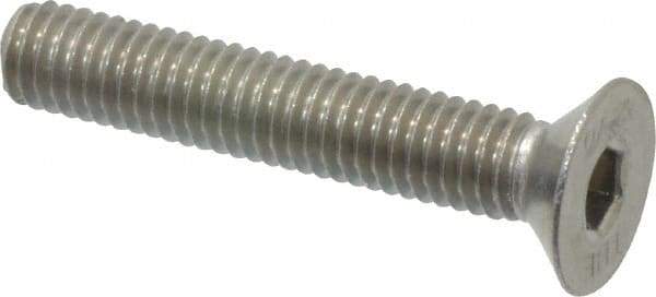 Value Collection - M6x1.00 Metric Coarse Hex Socket Drive, 90° Flat Screw - Grade 18-8 & Austenitic A2 Stainless Steel, Partially Threaded, 35mm OAL - Americas Industrial Supply