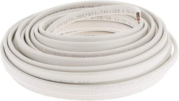 Southwire - NM-B, 14 AWG, 15 Amp, 50' Long, Solid Core, 1 Strand Building Wire - White, PVC Insulation - Americas Industrial Supply