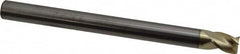 Accupro - 1/2", 5/8" LOC, 1/2" Shank Diam, 6" OAL, 3 Flute, Solid Carbide Square End Mill - Single End, ZrN Finish, Spiral Flute, 37° Helix, Centercutting, Right Hand Cut, Right Hand Flute - Americas Industrial Supply