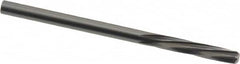 Magafor - 3.241mm Solid Carbide 6 Flute Chucking Reamer - Spiral Flute, 0.1276" Straight Shank, 19/32" Flute Length, 2-1/4" OAL - Americas Industrial Supply