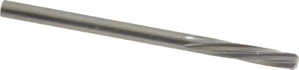 Magafor - 3.2995mm Solid Carbide 6 Flute Chucking Reamer - Spiral Flute, 0.1299" Straight Shank, 19/32" Flute Length, 2-1/4" OAL - Americas Industrial Supply