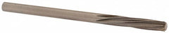 Magafor - 3.3096mm Solid Carbide 6 Flute Chucking Reamer - Spiral Flute, 0.1303" Straight Shank, 19/32" Flute Length, 2-1/4" OAL - Americas Industrial Supply