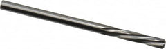 Magafor - 3.3299mm Solid Carbide 6 Flute Chucking Reamer - Spiral Flute, 0.1311" Straight Shank, 19/32" Flute Length, 2-1/4" OAL - Americas Industrial Supply