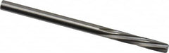 Magafor - 3.429mm Solid Carbide 6 Flute Chucking Reamer - Spiral Flute, 0.135" Straight Shank, 19/32" Flute Length, 2-1/4" OAL - Americas Industrial Supply