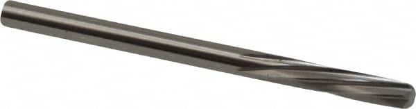 Magafor - 3.5789mm Solid Carbide 6 Flute Chucking Reamer - Spiral Flute, 0.1409" Straight Shank, 19/32" Flute Length, 2-1/4" OAL - Americas Industrial Supply