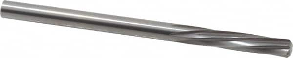 Magafor - 3.589mm Solid Carbide 6 Flute Chucking Reamer - Spiral Flute, 0.1413" Straight Shank, 19/32" Flute Length, 2-1/4" OAL - Americas Industrial Supply